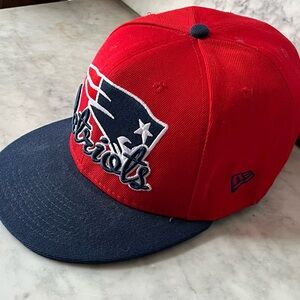 New Era Red and Blue New England Patriots Cap